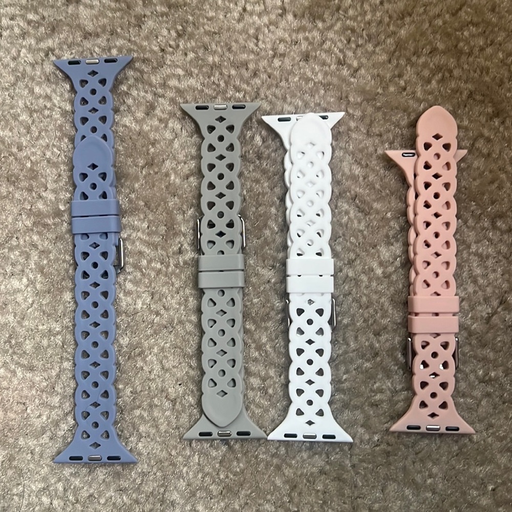 38MM Apple Watch bands in 4 different colors - change it up just a bit.